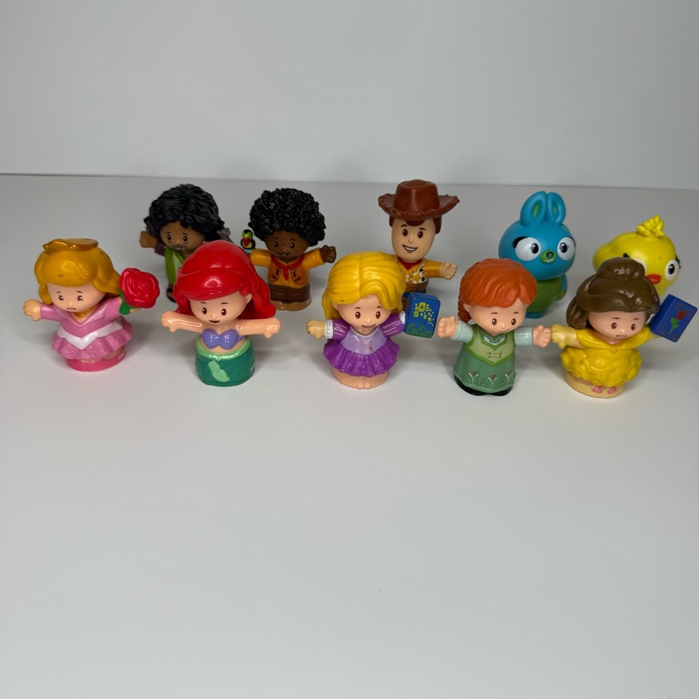 Fisher-Price Little People Disney Figures Princesses Encanto Toy Story Lot of 10